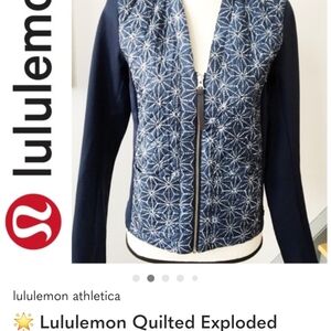 🌟 Lululemon Quilted Exploded Stars S